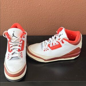 Jordan Kids Sneakers - White and Red Accents